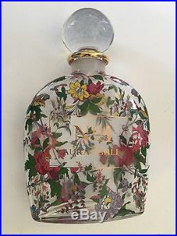 Vintage Laura Ashley Huge Rare Factice Display Flower Glass #1 Perfume Bottle