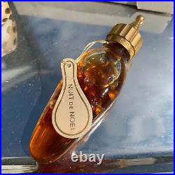 Vintage Les Miniatures De Caron Nuit de Noel Baccarat Perfume Bottle Case, Tag