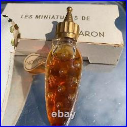 Vintage Les Miniatures De Caron Nuit de Noel Baccarat Perfume Bottle Case, Tag