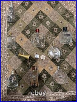 Vintage Lot of 8- EMPTY Perfume Bottles. Collectibles Read Last Ones