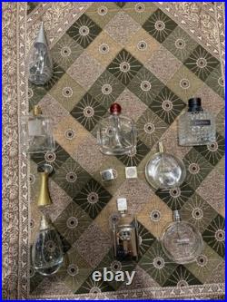 Vintage Lot of 8- EMPTY Perfume Bottles. Collectibles Read Last Ones