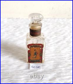 Vintage Lotion Pompeia LT Piver Paris Perfume Glass Bottle Decorative GL510