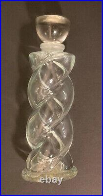 Vintage Lucien Lelong Sirocco Twisted Crystal Bottle