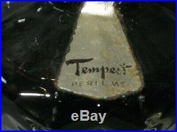 Vintage Lucien Lelong Tempest Perfume Bottle 1 OZ 1940s Open/Full 3 Ht
