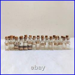 Vintage M Bhattacharyya & Co Economic Pharmacy Glass Bottle 30pcs Dec Props G548