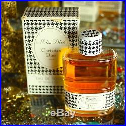 Vintage MISS DIOR Christian Dior 3.7 oz 112 ml EDT Bottle+Box Perfume Rare