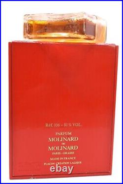 Vintage MOLINARD DE LALIQUE FRANCE PERFUME NEVER OPENED BOTTLE with Box