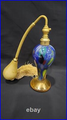 Vintage Marcel Franck France Brevete SGDG Art Glass Perfume Bottle