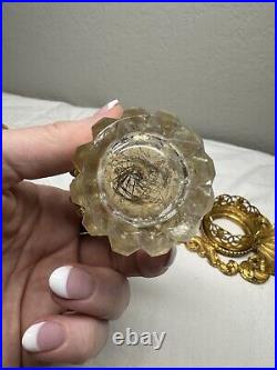 Vintage Matson Hollywood Regency Gold Ormolu Perfume Bottles & Dauber Set & Tray
