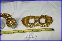 Vintage Matson Hollywood Regency Gold Ormolu Perfume Bottles & Dauber Set & Tray