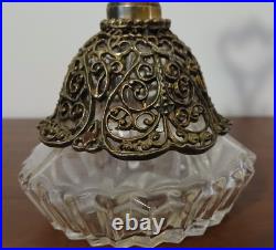 Vintage Matson Ormolu Filigree Gilt Gold Perfume Bottle withGlass Dauber-Stopper Vintage Matson Ormolu Filigree Gilt Gold Perfume Bottle withGlass Dauber-Stopper