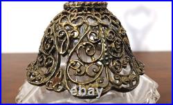 Vintage Matson Ormolu Filigree Gilt Gold Perfume Bottle withGlass Dauber-Stopper Vintage Matson Ormolu Filigree Gilt Gold Perfume Bottle withGlass Dauber-Stopper