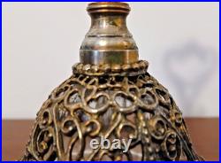 Vintage Matson Ormolu Filigree Gilt Gold Perfume Bottle withGlass Dauber-Stopper Vintage Matson Ormolu Filigree Gilt Gold Perfume Bottle withGlass Dauber-Stopper