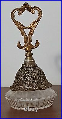 Vintage Matson Ormolu Filigree Gilt Gold Perfume Bottle withGlass Dauber-Stopper Vintage Matson Ormolu Filigree Gilt Gold Perfume Bottle withGlass Dauber-Stopper