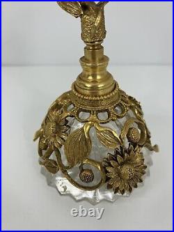 Vintage Matson Sunflower Perfume Bottle Ormolu Hollywood Regency