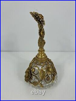 Vintage Matson Sunflower Perfume Bottle Ormolu Hollywood Regency