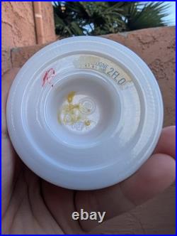 Vintage Milk Glass Hobnail Bell Perfume Bottle Decanter Avon Collectible 1973