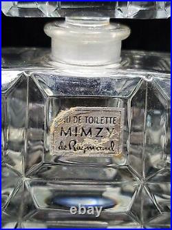 Vintage Mimzy de Raymond Crystal Perfume Bottle