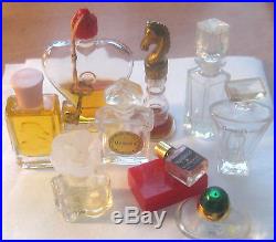 Vintage Miniature Perfume Bottles Lot Mary Chess Knight, MITSOUKO, + 7 More