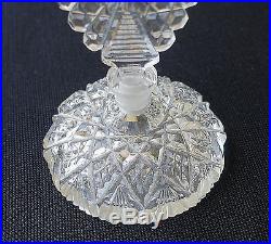 Vintage Morlee Cut Glass Perfume Bottle - Acid Marked & Labeled