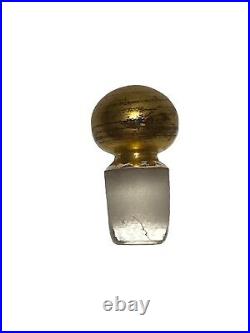 Vintage Moser Red Cranberry Gold Portrait Cameo Perfume Bottle Stopper