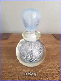 Vintage Murano Glass Merletto Perfume Bottle Vase By Archimede Seguso