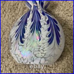 Vintage Murano Italy Art Glass Perfume Decanter Bottle With Dauber
