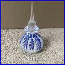 Vintage Murano Italy Art Glass Perfume Decanter Bottle With Dauber