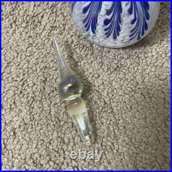 Vintage Murano Italy Art Glass Perfume Decanter Bottle With Dauber