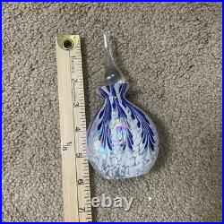 Vintage Murano Italy Art Glass Perfume Decanter Bottle With Dauber