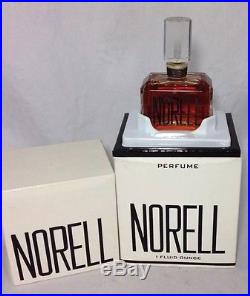 Vintage NORELL Pure Perfume 1 oz. Crystal Bottle with Box FULL Rare