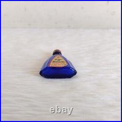 Vintage Night in Hongkong Glass Perfume Bottle Cobalt Blue Vijon St Louis GL442