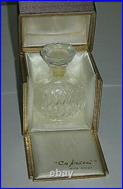 Vintage Nina Ricci Capricci Lalique Perfume Bottle/Box 6/7 OZ Open/Empty 3