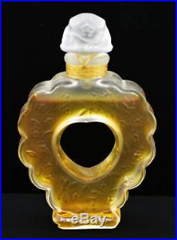 Vintage Nina Ricci Coeur Joie Flacon Lalique Crystal. 5 oz Perfume Bottle Sealed