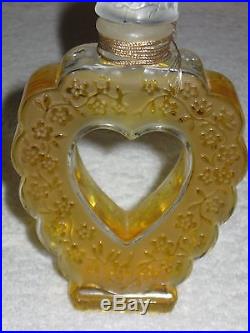 Vintage Nina Ricci Coeur Joie Lalique Perfume Bottle 2.7 OZ Sealed/Full 6 Ht