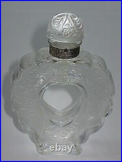 Vintage Nina Ricci Coeur Joie Open Heart Lalique Perfume Bottle Open/Empty 4
