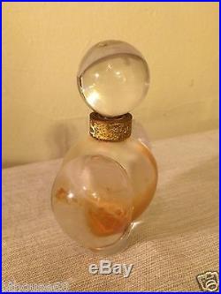 Vintage Nina Ricci Farouche Lalique Heart Shape Crystal Perfume Bottle France