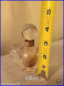 Vintage Nina Ricci Farouche Lalique Heart Shape Crystal Perfume Bottle France