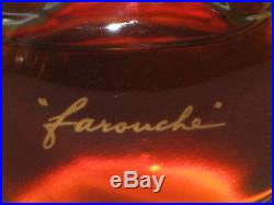 Vintage Nina Ricci Farouche Lalique Perfume Bottle/Box 1 OZ Sealed 3/4 Full