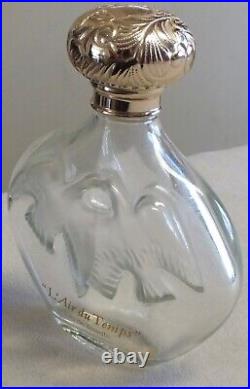 Vintage Nina Ricci L'Air du Temps Parfum 6.5 oz/200ml- Lalique Crystal Bottle