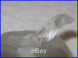 Vintage Nina Ricci Lalique Frosted Glass Perfume Bottle Factice Fille D' Eve 2
