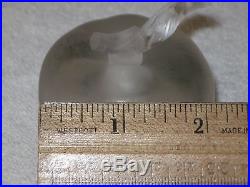 Vintage Nina Ricci Lalique Frosted Glass Perfume Bottle Factice Fille D' Eve 2