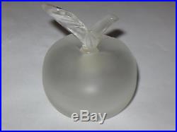 Vintage Nina Ricci Lalique Frosted Glass Perfume Bottle Fille D' Eve 2 3/4 Ht