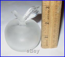 Vintage Nina Ricci Lalique Frosted Glass Perfume Bottle Fille D' Eve 2 3/4 Ht