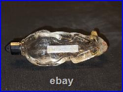 Vintage Old Cat Shape Glass Perfume Bottle Betty Bop France Collectible 1930 #2