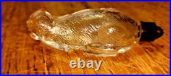 Vintage Old Cat Shape Glass Perfume Bottle Betty Bop France Collectible 1930 #2