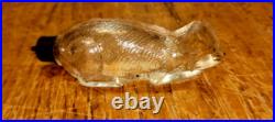 Vintage Old Cat Shape Glass Perfume Bottle Betty Bop France Collectible 1930 #2