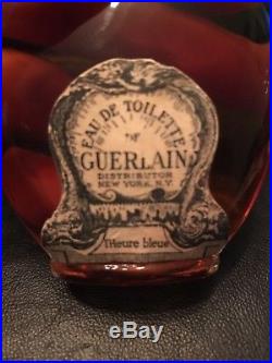 Vintage Old Guerlain lHeure Blue Eau De Toilette Bottle withPerfume