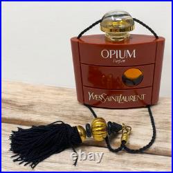 Vintage Opium Yves Saint Laurent YSL Parfum Splash 15 mL. 5 fl oz Tassel Bottle