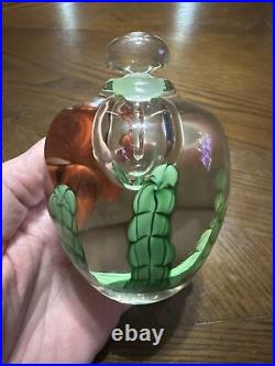 Vintage Orient And Flume Art Glass Perfume Bottle Goldfish